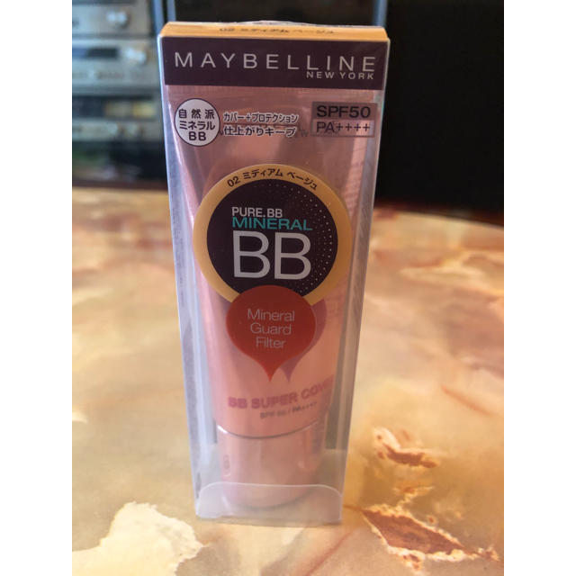 MAYBELLINE(メイベリン)のメイベリン ニューヨーク ピュアミネラル BB スーパー カバー 02 ミディ… コスメ/美容のベースメイク/化粧品(BBクリーム)の商品写真