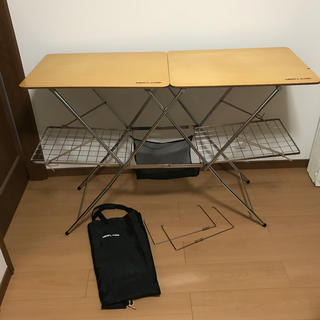 ユニフレーム(UNIFLAME)のユニフレーム キッチン　スタンドテーブル　木製　天板　(テーブル/チェア)