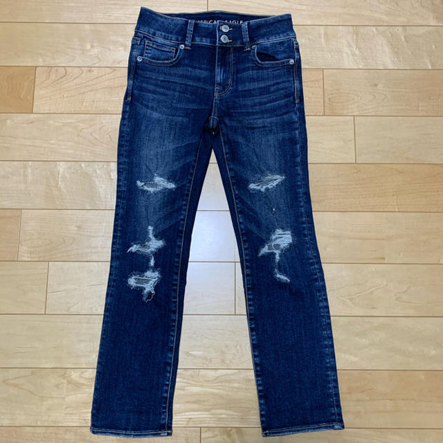 American Eagle(アメリカンイーグル)のアメリカンイーグル artist crop デニム US0R x05 レディースのパンツ(スキニーパンツ)の商品写真