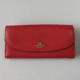 コーチ(COACH)のCOACH(コーチ)  長財布 レッド (財布)