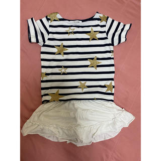 コンビミニ(Combi mini)の半袖シャツ&スカート風キュロット(シャツ/カットソー)