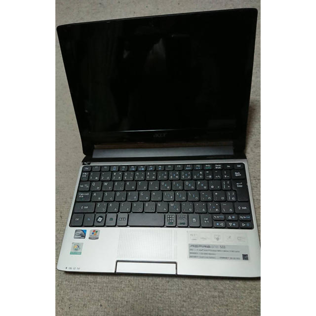 Acer(エイサー)の【 動作品 】ノートPC acer ASPIRE ONE 533 2G W10 スマホ/家電/カメラのPC/タブレット(ノートPC)の商品写真