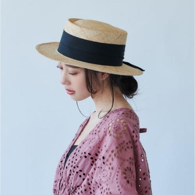 シャポードオー　Chapeau d’ O Bao Canotier ブラック