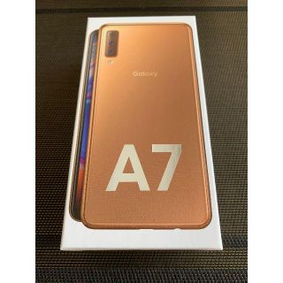 サムスン(SAMSUNG)の【新品】Garaxy A7 ゴールド 64GB SIMフリー(スマートフォン本体)