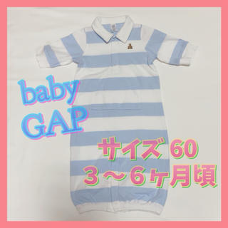 ベビーギャップ(babyGAP)のbabyGAP ポロシャツ風 ベビーロンパース キッズ 男女兼用(ロンパース)
