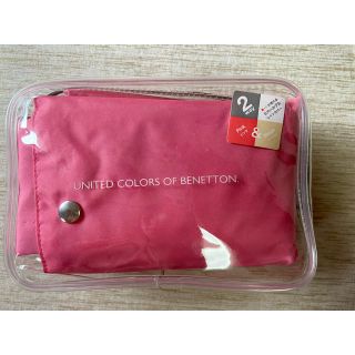 ベネトン(BENETTON)のベネトン レインポンチ レインコート BENETTON ピンク&ベージュ(ポンチョ)