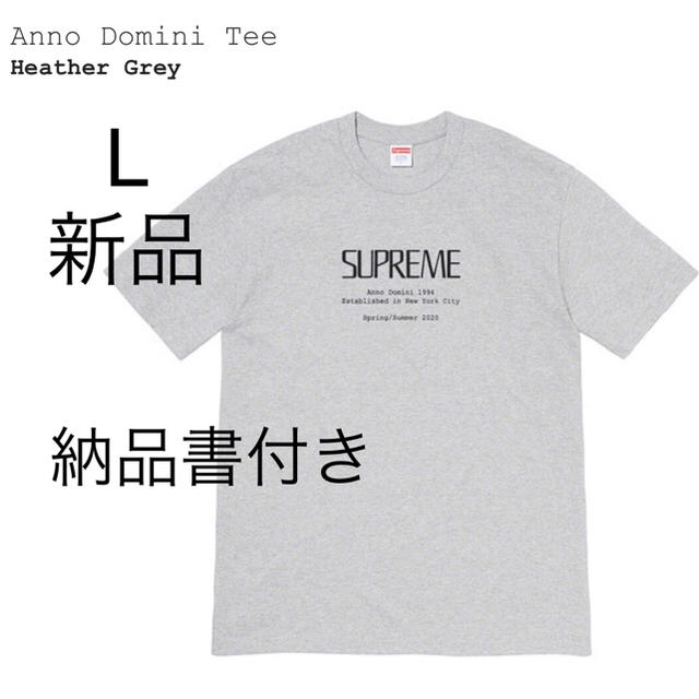 Supreme(シュプリーム)のsupreme Anno Domini Tee L Tシャツ　半袖　gley メンズのトップス(Tシャツ/カットソー(半袖/袖なし))の商品写真