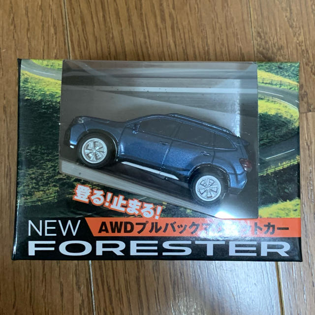 スバル(スバル)のSUBARU フォレスター プルバックマグネットカー《非売品》 エンタメ/ホビーのおもちゃ/ぬいぐるみ(ミニカー)の商品写真