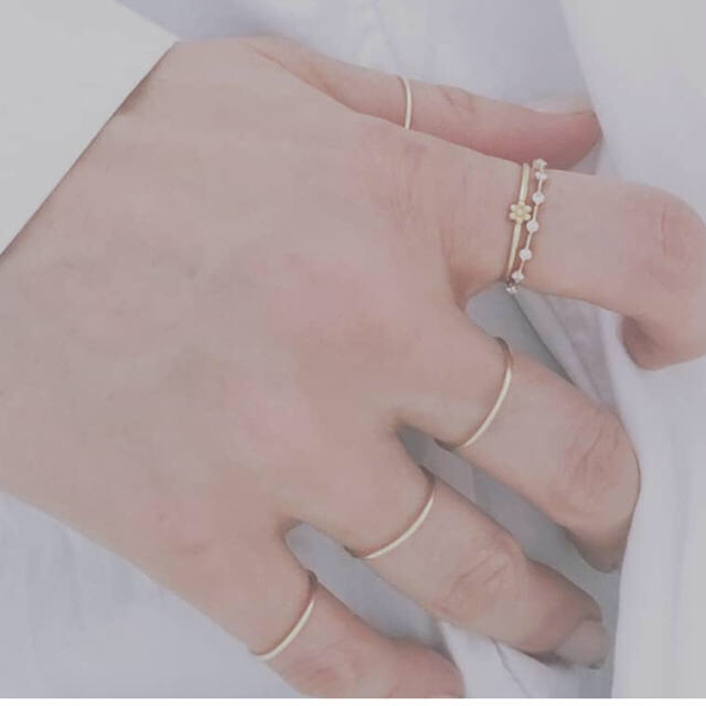 lui jewelry tiny ring 4号　新品 レディースのアクセサリー(リング(指輪))の商品写真