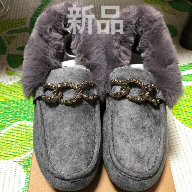新品 ロコンド購入 ボア モカシン　24.0〜24.5cm レディースの靴/シューズ(スリッポン/モカシン)の商品写真
