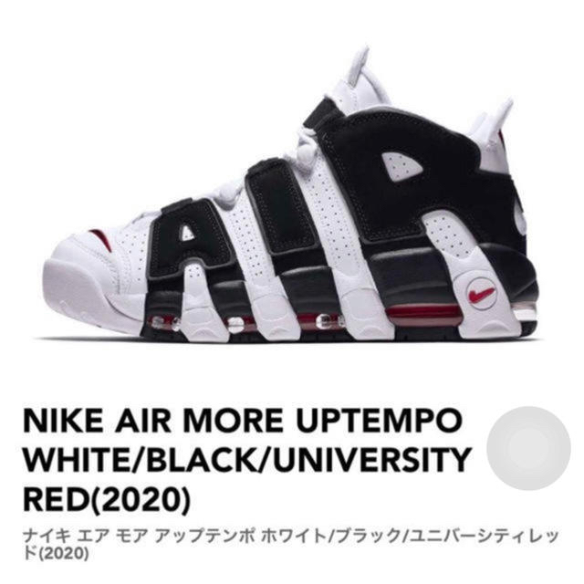 NIKE(ナイキ)のNIKE AIR MORE UPTEMPO モアテン ゼブラ 2020 メンズの靴/シューズ(スニーカー)の商品写真