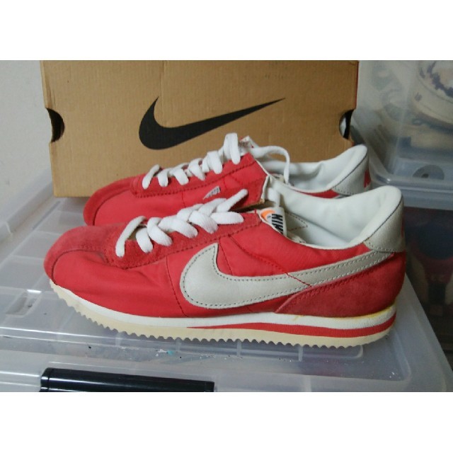 NIKE(ナイキ)の激レア 新品 元箱 付 CORTEZ 2 (BG) OG 24cm US6Y 赤 レディースの靴/シューズ(スニーカー)の商品写真