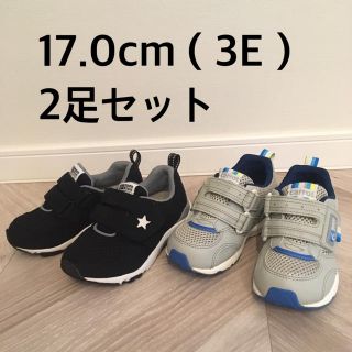 ムーンスター(MOONSTAR )のムーンスター スニーカー 17cm【3E】２足セット(スニーカー)