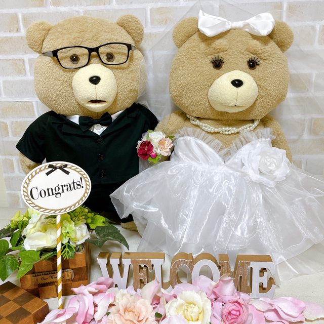 テッド ぬいぐるみ ウェルカムドール 花嫁 結婚式 ダッフィー シェリーメイの通販 By A S Shop ラクマ