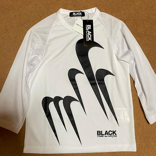 ブラックコムデギャルソン(BLACK COMME des GARCONS)のBLACK COMME des GARCONS × NIKE コラボ 七分シャツ(Tシャツ/カットソー(半袖/袖なし))