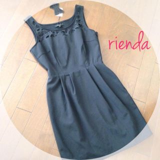 リエンダ(rienda)のrienda新品タグ付カットレースOP♡(ミニワンピース)