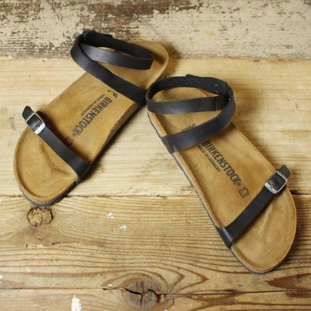 BIRKENSTOCK サンダル 24cm ナロー ドイツ製 ブラックss94