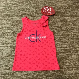 カルバンクライン(Calvin Klein)のカルバンクライン　100㎝〜バタフライ柄タンクトップ(Tシャツ/カットソー)