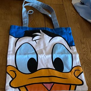 ディズニー(Disney)のドナルドダックトートバッグ　マチなし(トートバッグ)