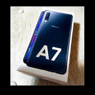 ギャラクシー(Galaxy)の【新品未開封】Sumsung Galaxy A7 本体 ブラック(スマートフォン本体)