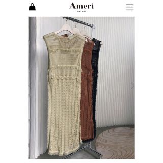 アメリヴィンテージ(Ameri VINTAGE)のameri  VINTAGE MEDI LITTLE FRINGE KNIT(ニット/セーター)