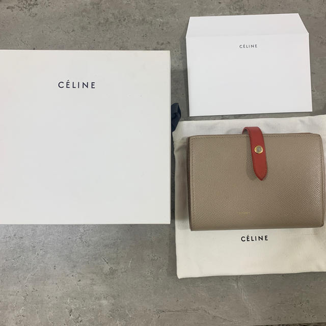 CELINE セリーヌ バイカラー折りたたみ財布