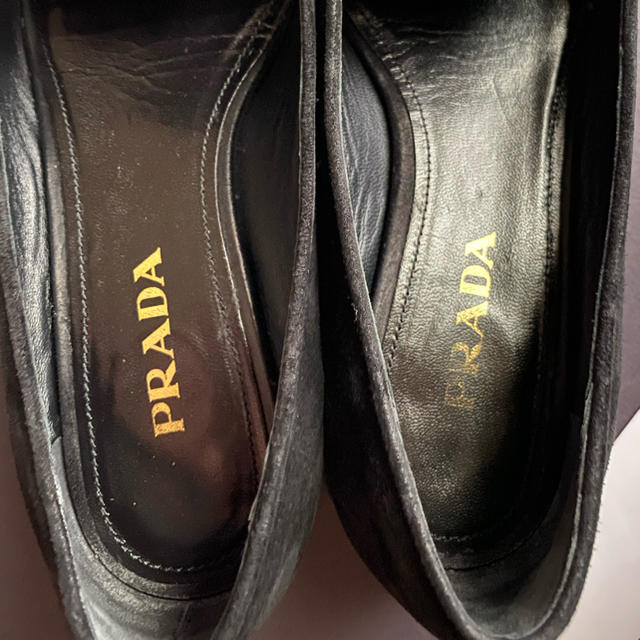 くなってい PRADA PRADAベロア素材のローファー サイズ23.5cmの通販 by NANA|プラダならラクマ ≦クマパック Prada プラダ ローファー 23.5cm