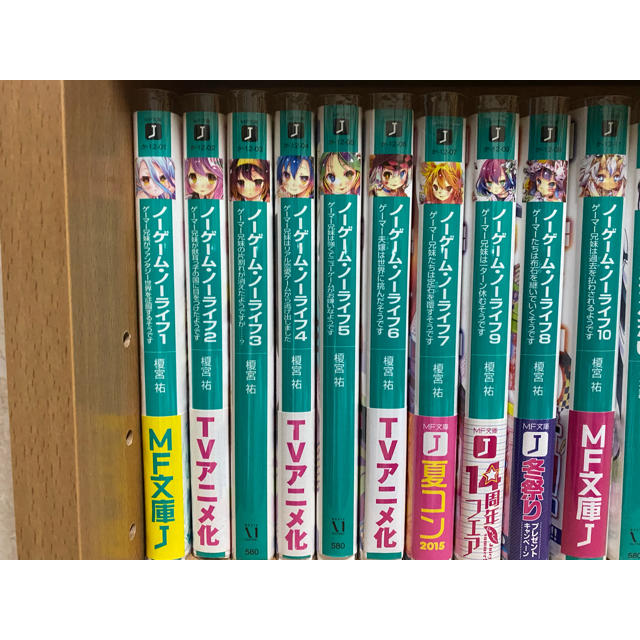 角川書店(カドカワショテン)のノーゲームノーライフ　1〜10巻 エンタメ/ホビーの本(文学/小説)の商品写真