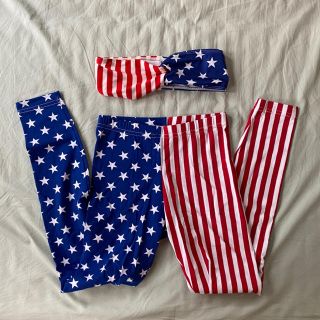 アメリカンアパレル(American Apparel)のAmerican Apparel ナショナルフラッグ　バンドゥー　レギンス(レギンス/スパッツ)