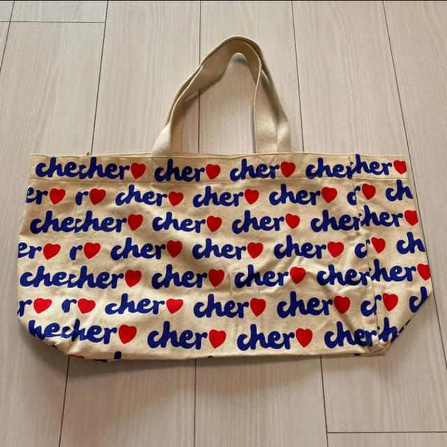 Cher(シェル)の激レア　シェル　エコバッグ　トートバッグ レディースのバッグ(エコバッグ)の商品写真