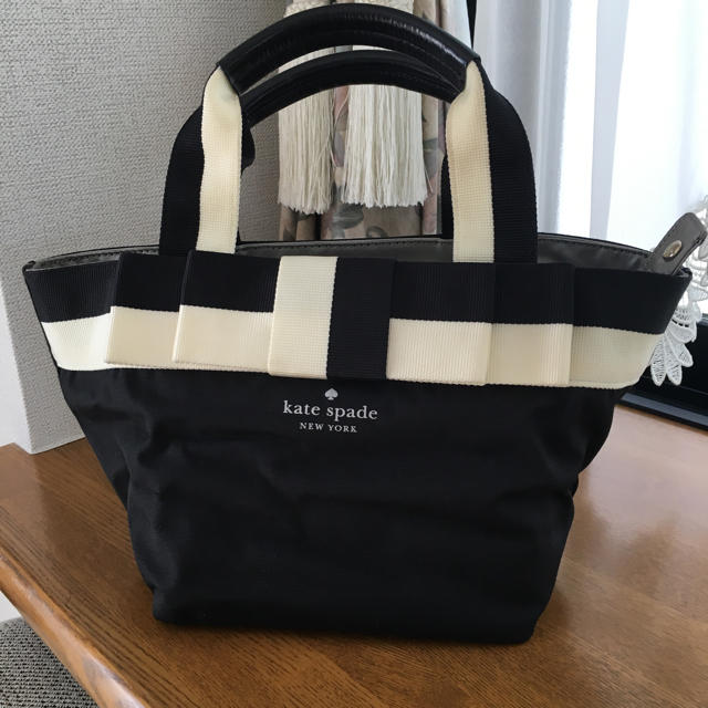 美品✳kate spade リボン ナイロン トートバッグ✳ケイトスペード