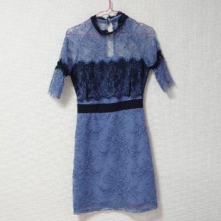 デイジーストア(dazzy store)の◆dazzy♡総レースハイネックミニドレス◆(ミニドレス)