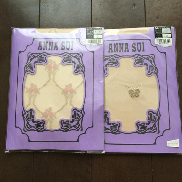 ANNA SUI(アナスイ)のANNA SUI ストッキングデザイン違い2つセット レディースのレッグウェア(タイツ/ストッキング)の商品写真