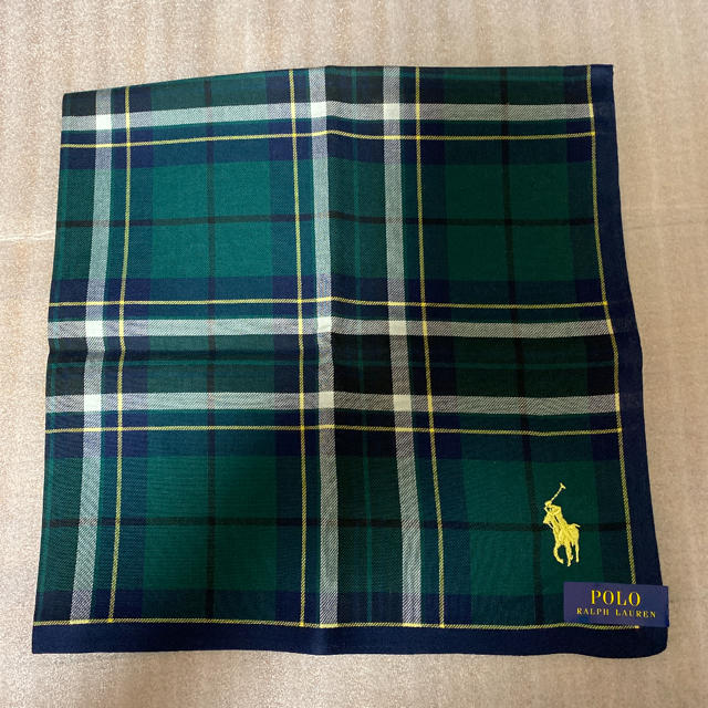 POLO RALPH LAUREN(ポロラルフローレン)のPOLOラルフローレン★綿ハンカチ メンズのファッション小物(ハンカチ/ポケットチーフ)の商品写真