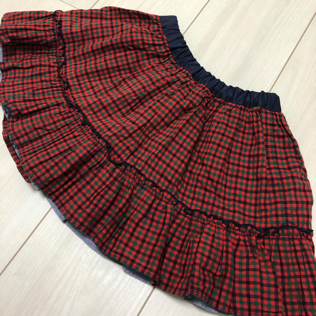 familiar(ファミリア)のfamiliar♡リバーシブルスカート 110cm① キッズ/ベビー/マタニティのキッズ服女の子用(90cm~)(スカート)の商品写真