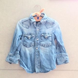 デニムダンガリー(DENIM DUNGAREE)のD&D ダンガリーシャツ 100 デニム(Tシャツ/カットソー)