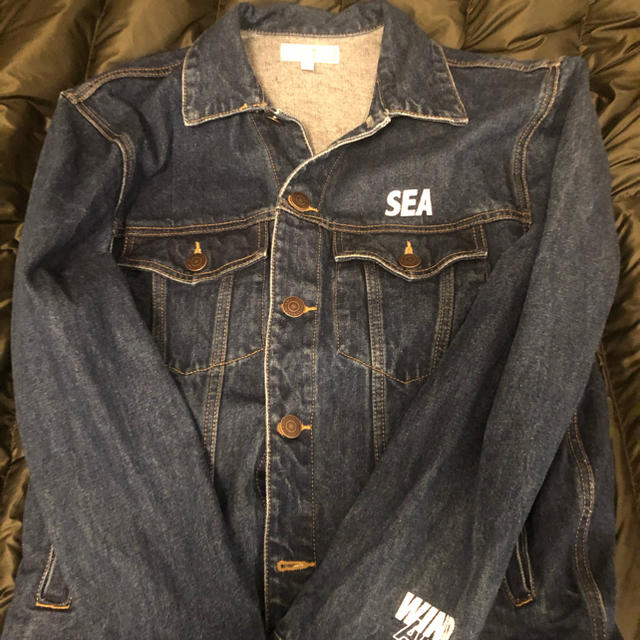 GUESS(ゲス)のguess wind and sea denim jacket size S メンズのジャケット/アウター(Gジャン/デニムジャケット)の商品写真