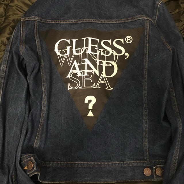 GUESS(ゲス)のguess wind and sea denim jacket size S メンズのジャケット/アウター(Gジャン/デニムジャケット)の商品写真