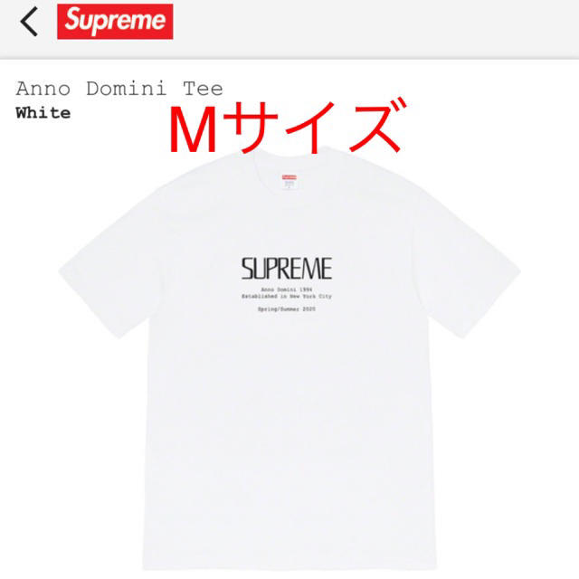 Supreme Anno Domini Tee Mサイズ www.krzysztofbialy.com