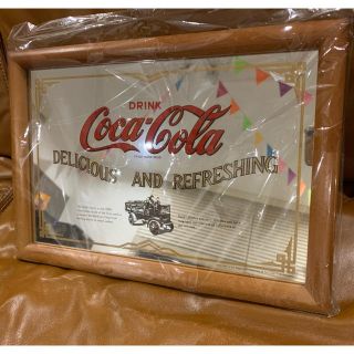 コカコーラ(コカ・コーラ)のコカコーラ Coca-Cola ヴィンテージ 鏡 ミラー(壁掛けミラー)