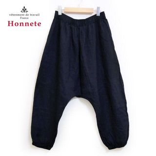 ヤエカ(YAECA)のHonnete✨オネット 麻 アイリッシュリネン ワイドイージー サルエルパンツ(サルエルパンツ)