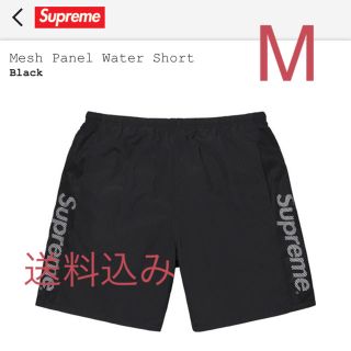 シュプリーム(Supreme)のSupreme Mesh Panel Water Shorts 黒 Mサイズ(ショートパンツ)