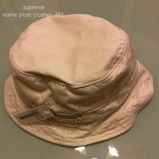 シュプリーム(Supreme)のsupreme  name  plate crusher natural M/L(ハット)