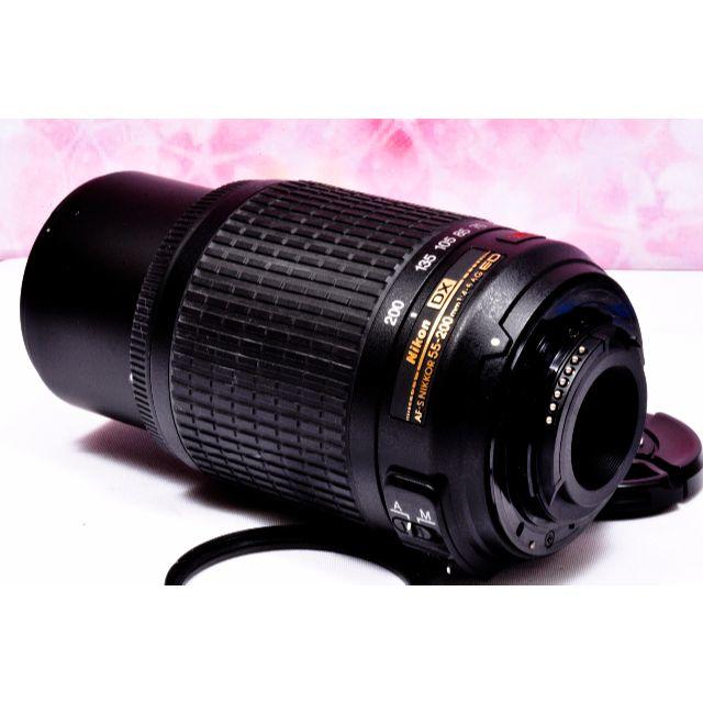 ニコン望遠レンズ☆AF-S DX 55-200mm 手振れ補正つき！