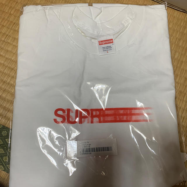 supreme オンライン購入　motion logo tee white l