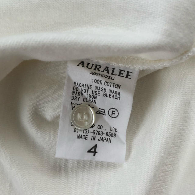 COMOLI(コモリ)のAURALEE   オーラリー  スタンドアップヘンリーネックTシャツ   メンズのトップス(Tシャツ/カットソー(半袖/袖なし))の商品写真