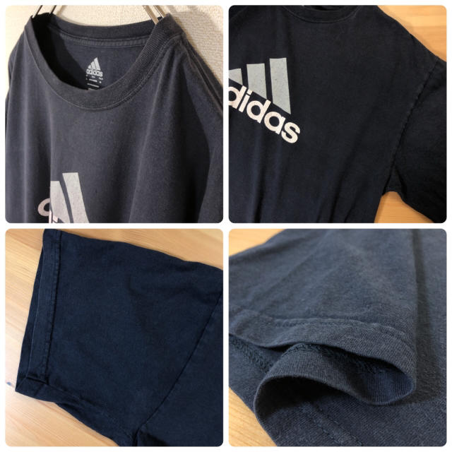 adidas(アディダス)のadidas Tシャツ プリント ロゴ 半袖 ビッグサイズ 古着 メンズのトップス(Tシャツ/カットソー(半袖/袖なし))の商品写真