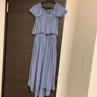 マーキュリーデュオ(MERCURYDUO)のMERCURYDUO マーキュリーデュオ とろみ素材 マキシ丈 ワンピース 夏服(ロングワンピース/マキシワンピース)