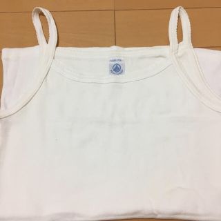 プチバトー(PETIT BATEAU)のプチバトー　キャミソール　白　14ANS   (Tシャツ(半袖/袖なし))