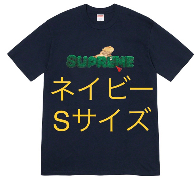 正規品が激安通販 supreme Lizard Tee ネイビー Sサイズ ステッカー